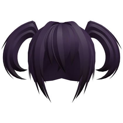 ʚ dark purple messy vampire demon moe pigtails ɞ Roblox item