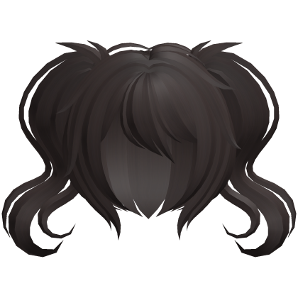 fluffy moe short swirly pigtails brown