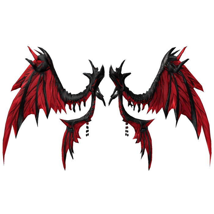 Dark Red Demonic Wings