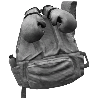 White Boxing Glove Grunge Backpack 1.0