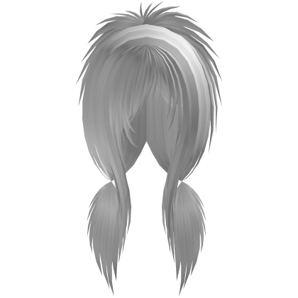 White Messy Scene Low Pigtails Roblox item