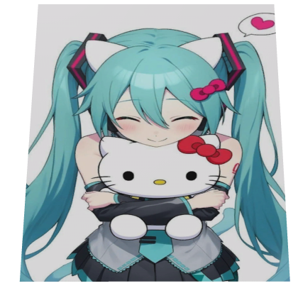 Hatsune Miku X Hello Kitty Cape Roblox item