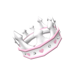 👑Spiky White Princess Heart Crown