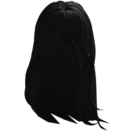 ♡ | Long Flowy Emo Hair (Black) Roblox item