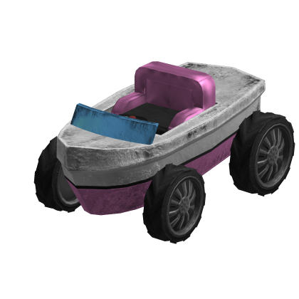 Drivable Pink Boat Car Roblox item