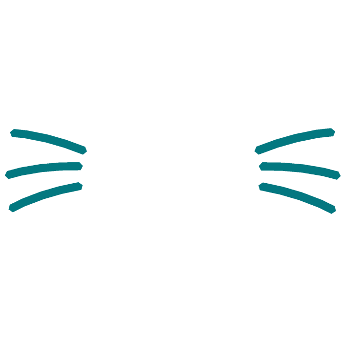 cyan cat whiskers