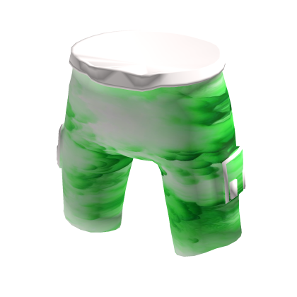 Green & White Cloud Shorts thumbnail