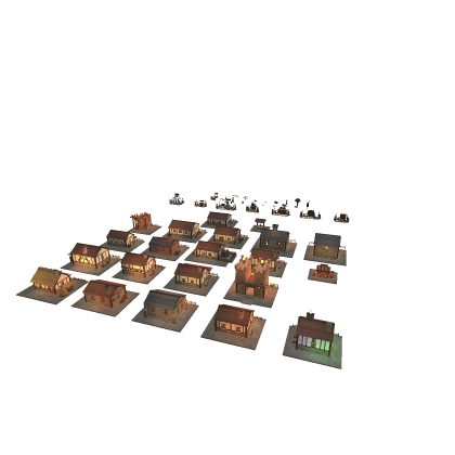 Medieval Village Kit - 7 Stations, NPCs, 20 Props