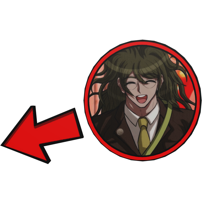 Gonta Gokuhara Pointing Meme Circle Danganronpa