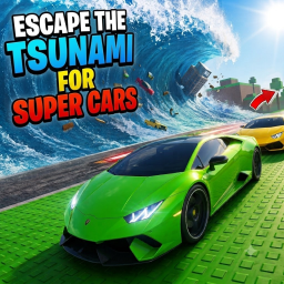 Escape do tsunami para super carros!