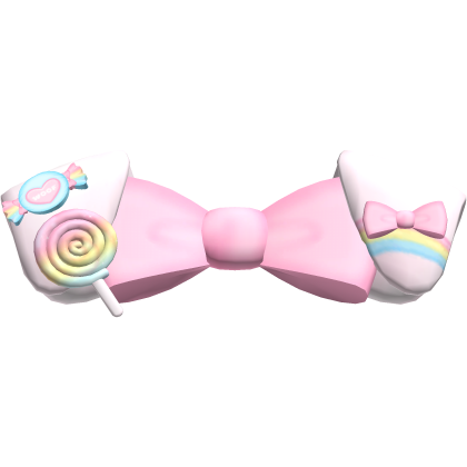 cute pastel pink rainbow candy puppy ears