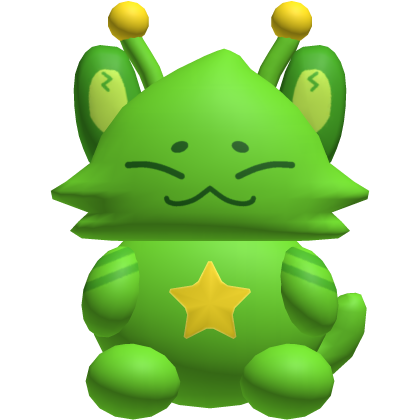 Green Gnarpy Alien Cat Waist Plushie Plush