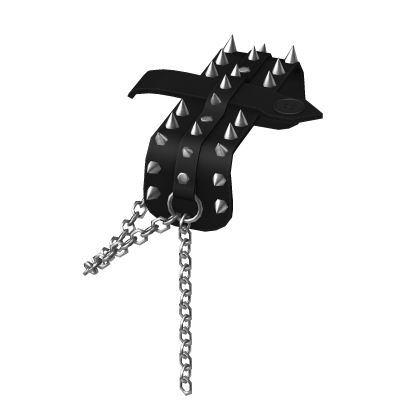 Studded Spiked Chained Shoulder Epaulette - Right