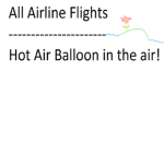 All Airlines Travel-Hot Air Balloon into the air!