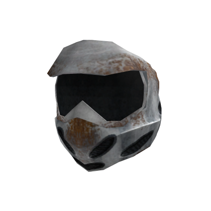 Rusty Silver Paintball Mask