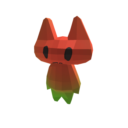 Low Poly Watermelon Cat
