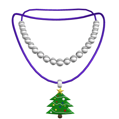 purple christmas tree pendant 3.0
