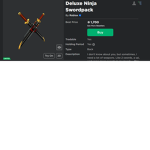 deluxe ninja swordpack fan group