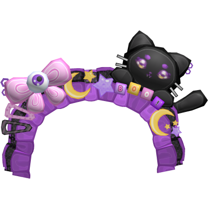 halloween kitty eyeball headdress Roblox item