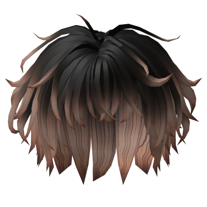 Fluffy Messy Soft Hair - Black to Brown Roblox item