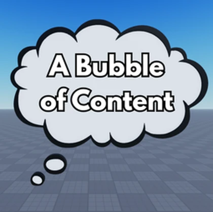 A Bubble of Content [UGC] Roblox group icon