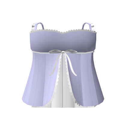 cutesy ruffled dress in purple Roblox item