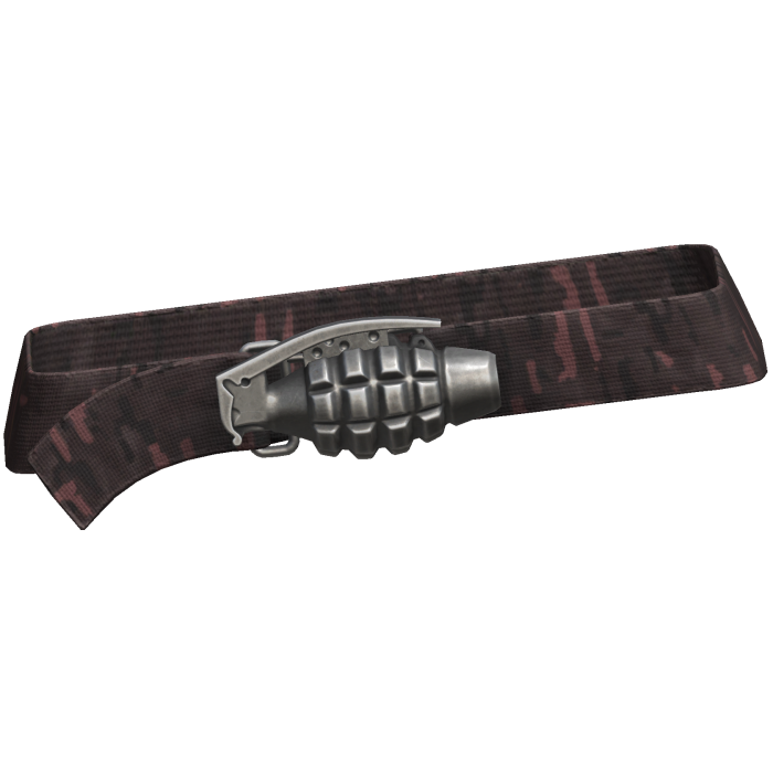 Y2k Grunge Grenade Belt Red Camo 3.0
