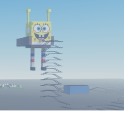 Cart Ride Into Noob and Spongebob