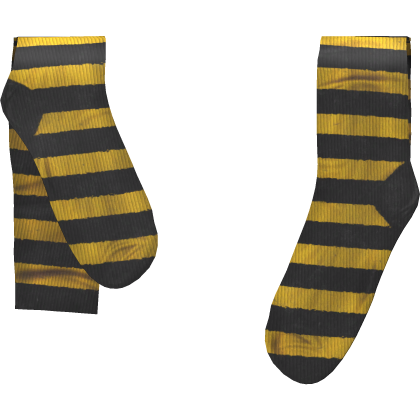 🍋 [blocky] black yellow y2k emo vkei goth socks