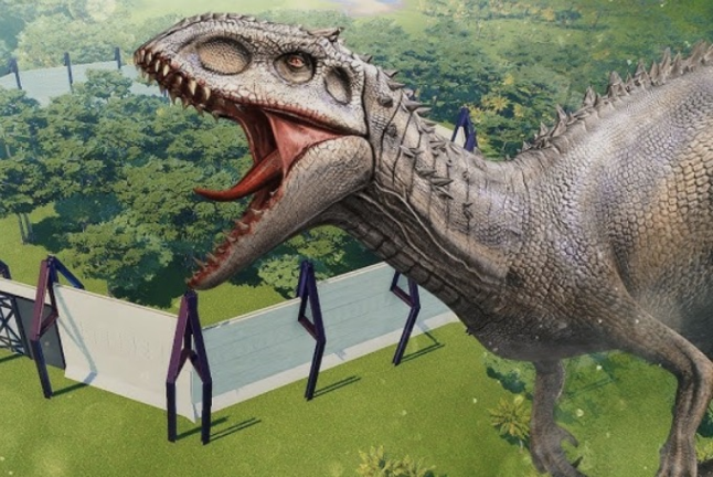 Realsitic Indominus Rex Paddock  screenshot 1