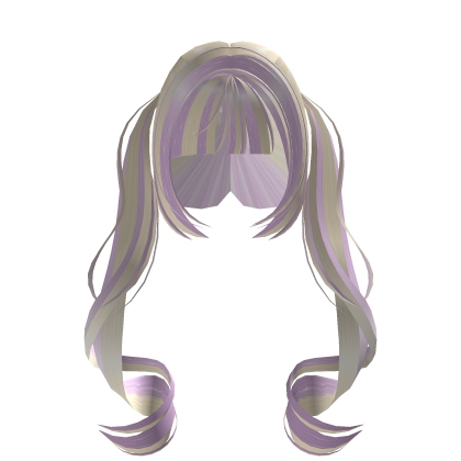 ◟⁀ ˙  kawaii blonde & purple mixed hair ˚ʚ♡ɞ˚