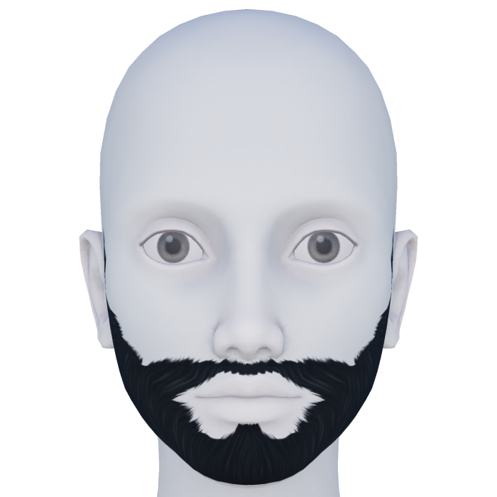 Black Manly Beard