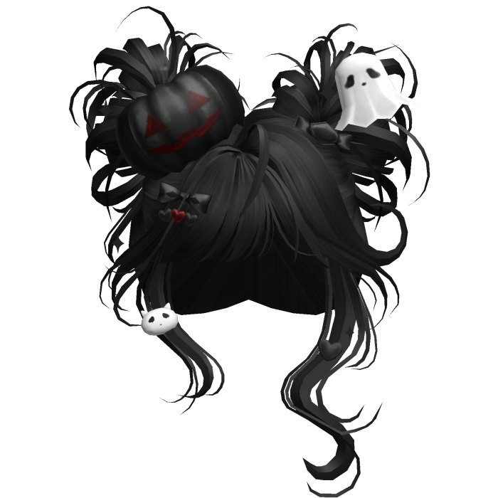 Spooky Halloween Pumpkin Buns  (Black)