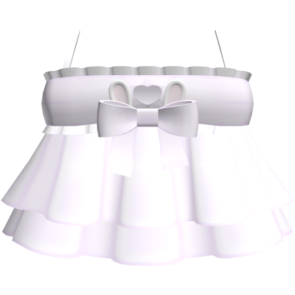 ♡ : cute purple heart cutout bunny dress Roblox item