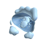 Blue Axolotl Cloud Backpack