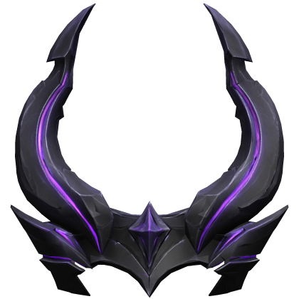 Black & Purple Glowing Void Horns Roblox item