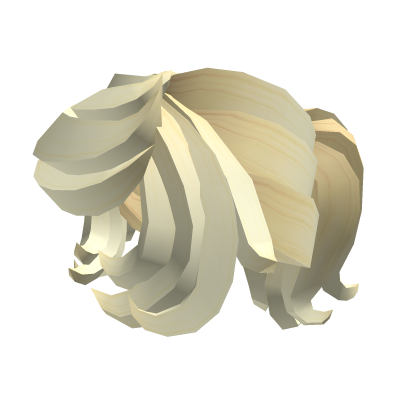 Short Blonde Hair in a Ponytail Roblox item