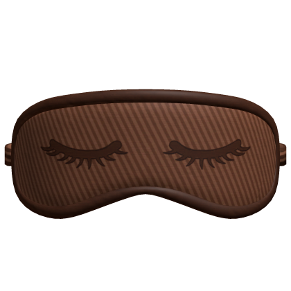 kawaii brown sleep mask Roblox item