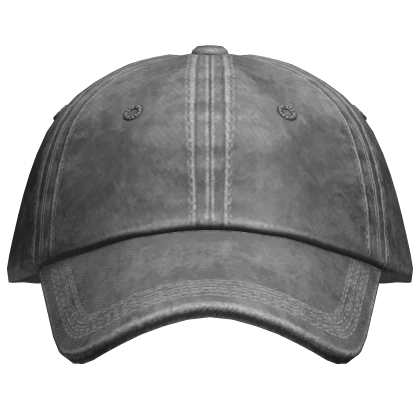 Cap Grey Washed Distressed Fitted Grunge Goth Y2K | Roblox Item
