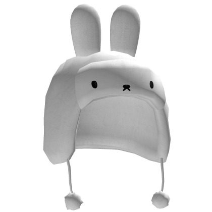 ♡ kawaii white bunny ushanka