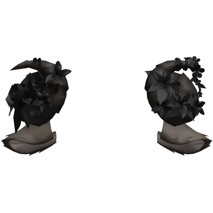 Goat Sheep Flowery Dark Brown Horns w Brown Ears Roblox item