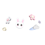 ♡ kawaii assorted spring decora clips