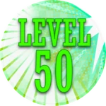 Level 50! 💚 Roblox badge thumbnail