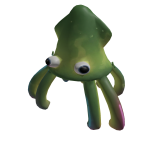 Flaming green squid