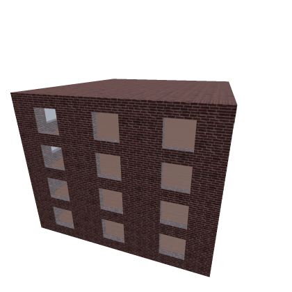 Destructible Red Brick Building