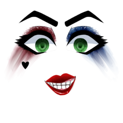 Eerie Makeup™ || Harley Quinn Roblox decal