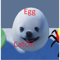 Egg catch!