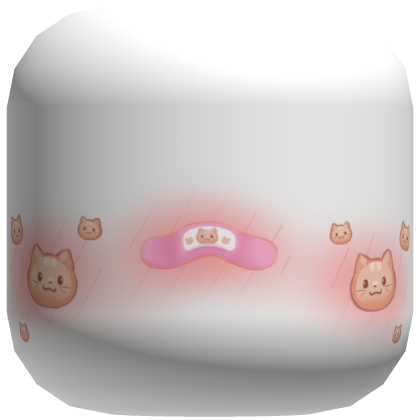 Cute Cat Face With Bandage Roblox item