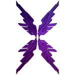 Futuristic Purple Butterfly Wings