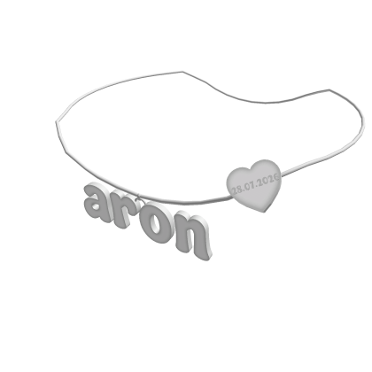 aron silver necklace 1.0 Roblox item